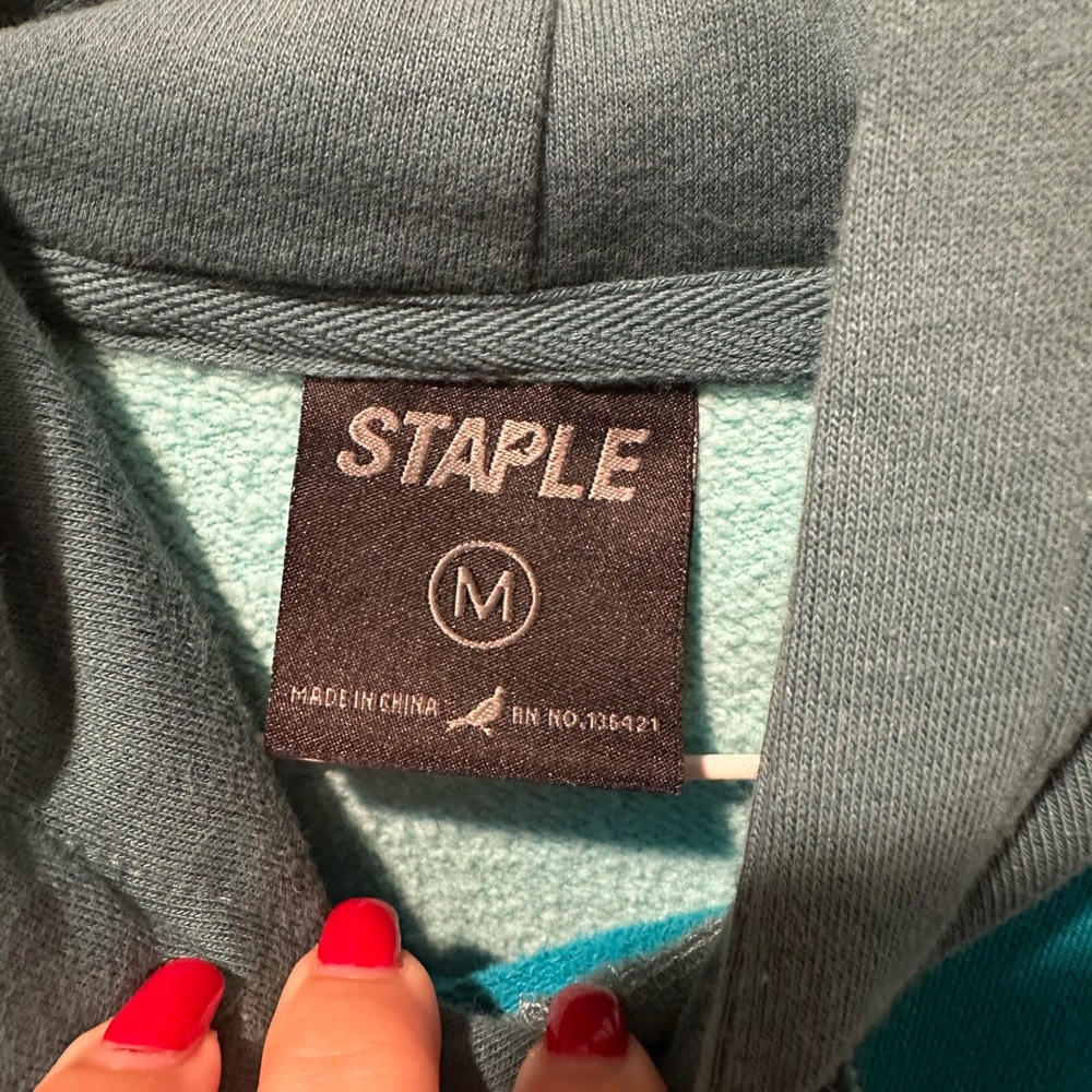 Staple medium multi color sweatshirt hoodie - Picture 4 of 5